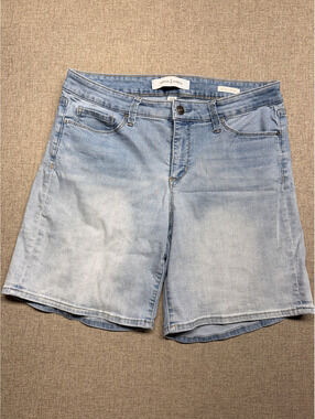 Vintage America Boho Shorts Womens 10/30 Light Wash Stretch Denim Jean Shorts